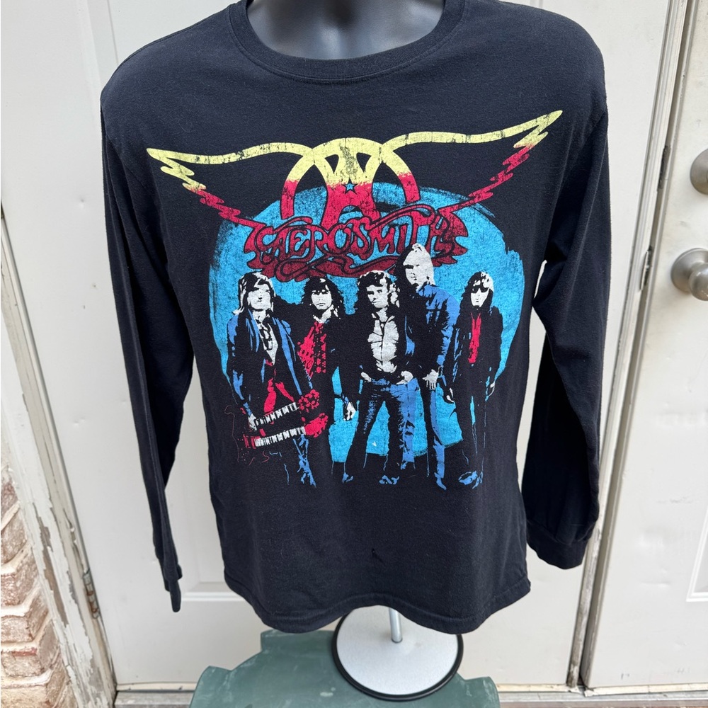 Aerosmith, Graphic, Long Sleeve, T-Shirt, Size Medium